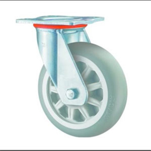 Heavy Duty Thermo Plastic Rubber Grey Caster