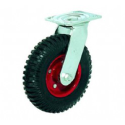 Heavy Duty Skidproof Black Rubber Caster