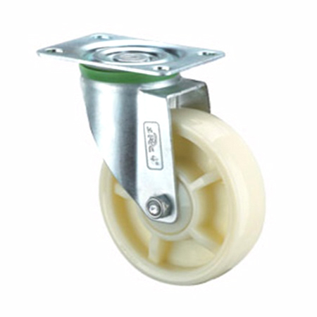 Medium Duty Polypropelene White Caster Wheel