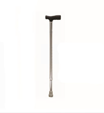 Walking Stick - Aluminium, 71-94cm, Silver | Height Adjustable, Walking Aid, Manual Included