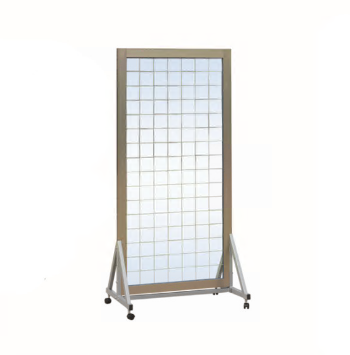 KD-JZJ-02 Glass Mirror - Aluminum Alloy Frame, 85x67x189cm | Gesture Correction, Grid Design, Mobile, Durable