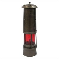 Miner Lamp Antique Finish Assorted Color Red
