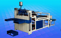Semi Automatic Corrugated Box Folder Gluer Machine 12 Month Warranty