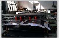 Two Piece Semi Carton Folding Gluing Machine For Carton Box Corrugated Paperboard