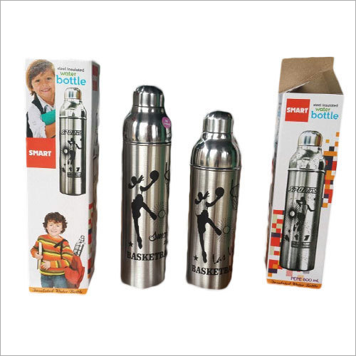 SS Cool Insulated Water Bottle - Stainless Steel, Customized Size, Silver | Freshness Preservation, Keeps Liquid Hot and Cold for 24 Hours