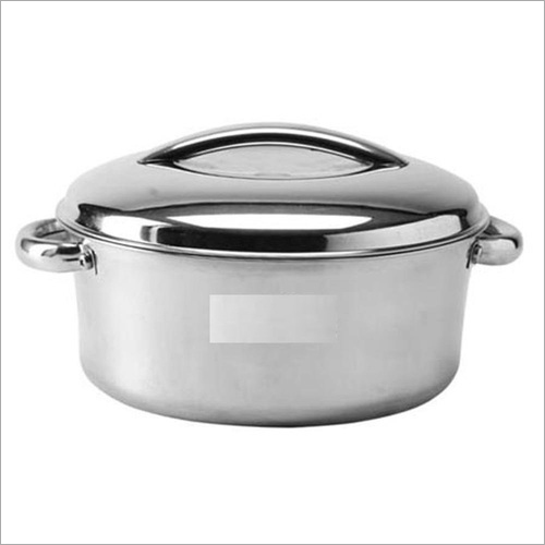 Silver Stainless Steel Casserole