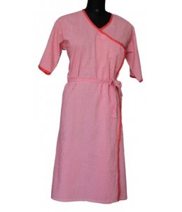 Nurse Gown Red & White By RED ROSES INTERNATIONAL