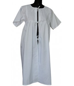 Nurse Gown Blue & White