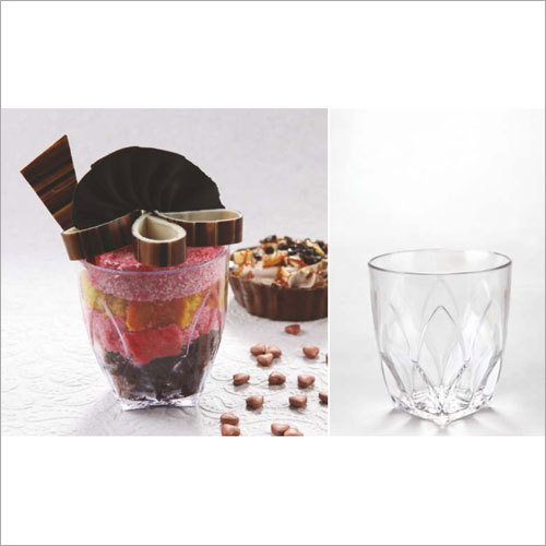Crystal Products - 250ml Glass Dessert Serving Bowl | Crystal Clear, Elegant Design, Durable, FDA Compliant, Easy Cleaning, Versatile Use