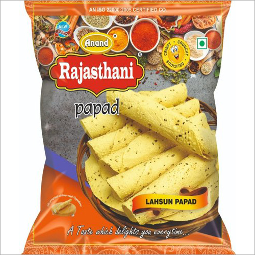 Chana Masala Lahsun Papad