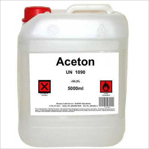 Acetone Solvent - HDPE 5000ml, 99.5% Purity | High Purity, Effective Solvent, Long Shelf Life