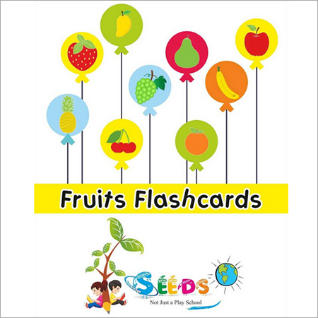 Fruits Flashcards - Glossy A4 Size | Offset Printing, Vibrant Colors for Engaging Learning