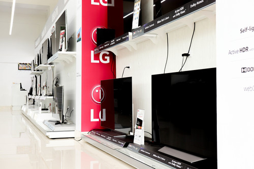 Steel Home Appliances Display Rack