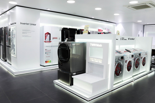 Steel Washing Machine Display Racks