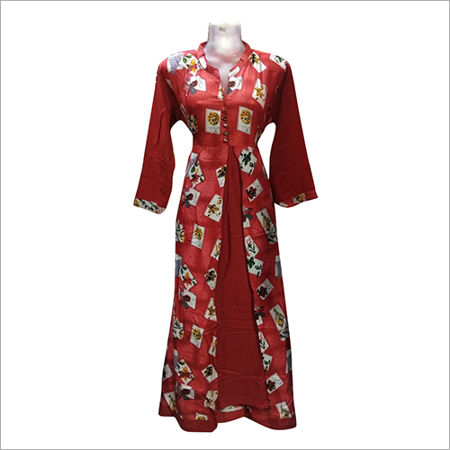 Ladies Modern Kurti - Rayon and Cotton, Multicolored, 3-4th Sleeve Style, No Fade, Quick Dry, Washable, Perfect for Casual and Party Wear