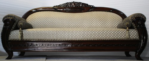 Handmade Wooden Finish 3 Seater Sofa