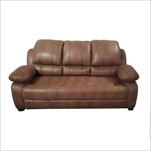 Handmade Leatherette Three Seater Sofa