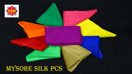 Red Mysore Silk Pcs