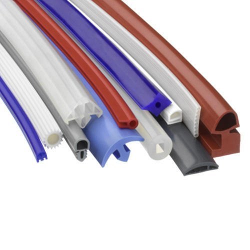 Silicone Profile - Silicon Material , Red, White, Blue Color Variants