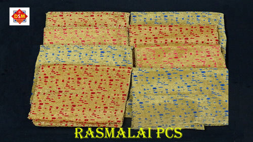 Gold And Brown Rasmalai Pcs