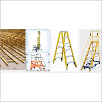 Compact Design And Slip Resistant Platform Grp Step Ladder