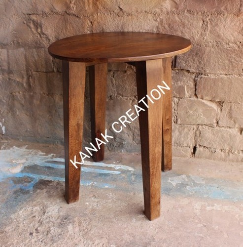 Handmade Round Seat Wooden Stool