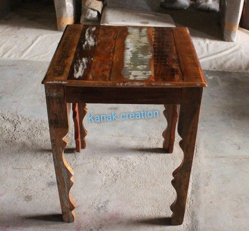 Handmade Small Reclaimed Wood Stool