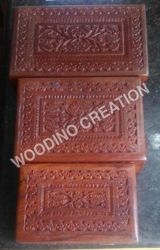 Designer Wooden Carving Box
