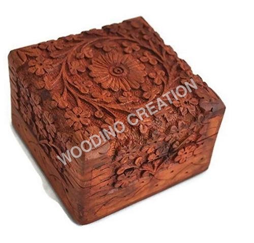 Designer Wooden Carving Box