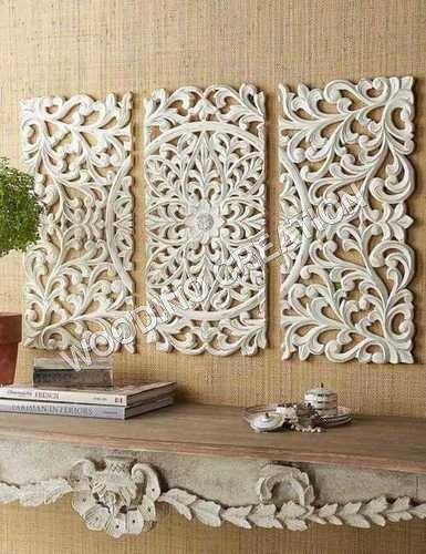 Designer Wooden Carving Panel