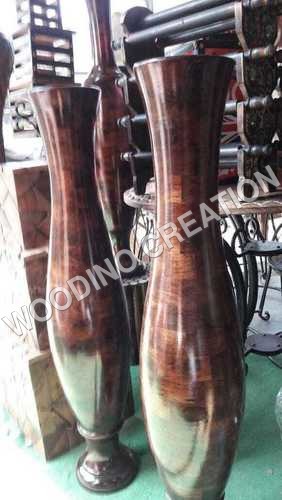 Designer Wooden Flower Pot