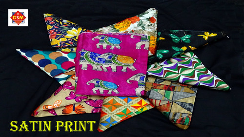 Mix Fancy Colurs Satin Print Pcs