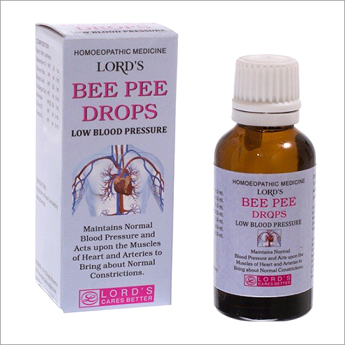 100% Safe Low Blood Pressure Bee Pee Drops