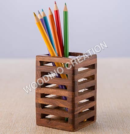 Wooden Pen Holder & Letter Box