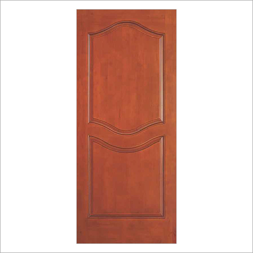 Brown Two Panel Teak Wood Door