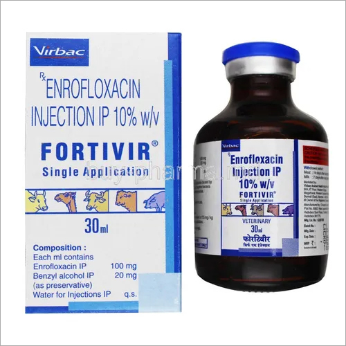 FORTIVIR 30ML-ENROFLOXACIN 100MG+BENZYL ALCH