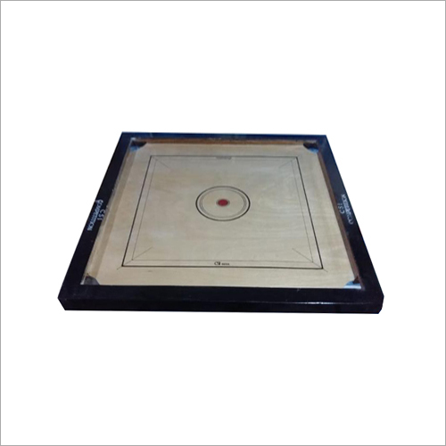 Carom Board - Wooden, Square Shape | Polished Finish, Indoor Use for Home, School, Tournament, Designed for 4 Players
