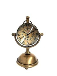 Platinum Table Clock A   Brass Stand