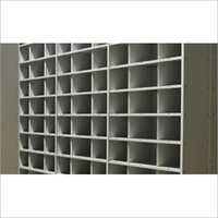 Pigeon Hole Mobile Rack - Stainless Steel, Customized Layers, Grey Finish | Durable, Powder Coated, Ideal For Commercial And Industrial Use