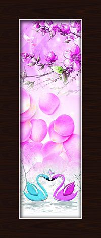 Multicolor Flowers Design Door