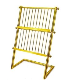 Newspaper Stand - Metal, 42" (h) X 26" (l), Golden | Brass & Ss 202/ss 304 Options, Lobby Decoration