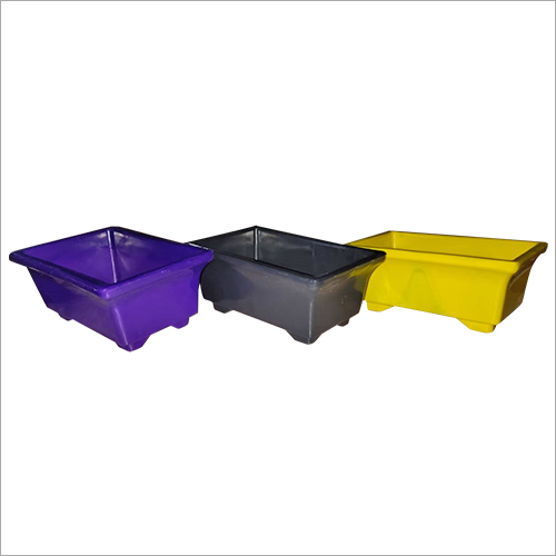 Avialable In Multi Colors Rectangle Plastic Flower Pot