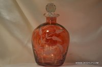 Orange Glass Perfume Decanter
