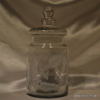 Beautifully Glass Jar With Glass Lid