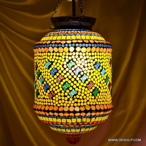 Yellow Mosaic Wall Hanging For Home Decor