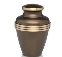 New Vibrant Cherry Red Brass Cremation Urn -Adult