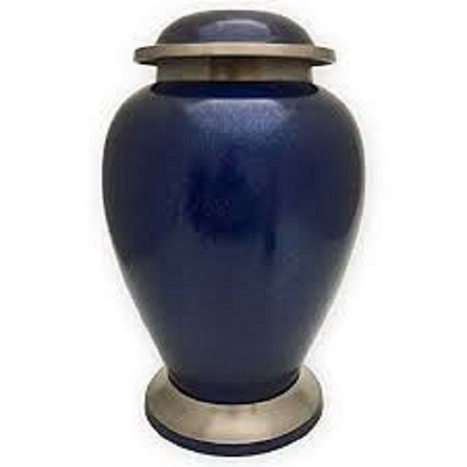 Iridescent Cremation Urn with Shamrock Design