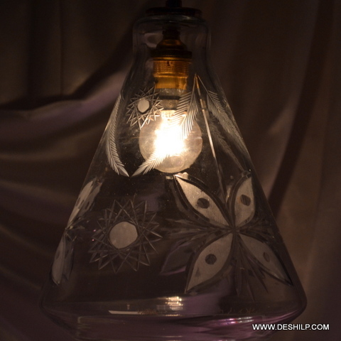 Rooftop Home Decor Glass Wall Hanging