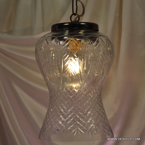 8x15 Inch rooftop Cutting Glass Antique Wall Hanging