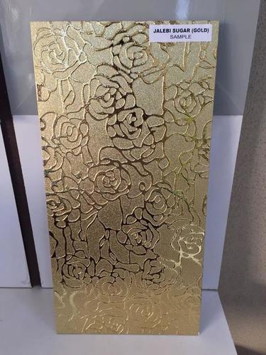 Golden Jalebi Tiles - Ceramic Material Acid-Resistant Square Edge Design | Glossy Matt Rustic Textured Finish Suitable for Interior Decor